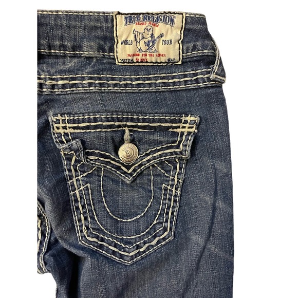 Women’s True Religion Contrast Stitch Skinny Denim Size‎ 28 - Picture 6 of 9